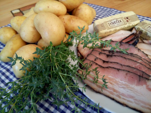 Zapečené brambory ve slanině se sýrem - suroviny - www.chytrevarime.cz