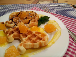 Pravé belgické vafle s mandarinkovým přelivem - www.chytrevarime.cz