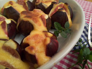 Zapečené fíky s vinným žloutkovým krémem - www.chytrevarime.cz