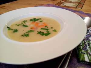 3 chody z 1 králíka - smetanová králičí polévka - www.chytrevarime.cz