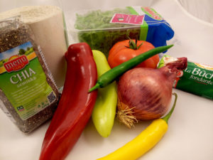 Sezónní pizza ze semínek chia a pohankové mouky - suroviny - www.chytrevarime.cz