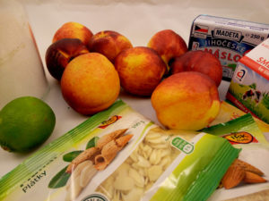 Zapečené broskve v mandlovém krému - suroviny - www.chytrevarime.cz