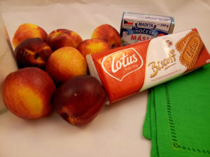 Zapečené broskve pod karamelovou drobenkou - suroviny - www.chytrevarime.cz